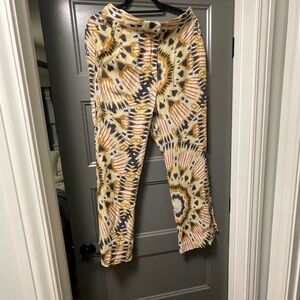 ba&sh Multicolor Tie-Dye tropical beach resort pant vacation